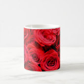 Mug Élégante Roses rouges rouge floral (Centre)