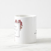 Mug Elégante Roses Rouges Rustiques Bonne Fête des Mèr (Centre)