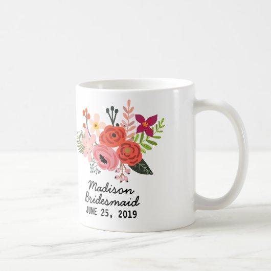 Mug Élégante servante florale (Droite)