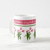 Mug Élégante Tulipe de Printemps Rose Joyeuse fête des (Devant gauche)