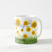 Mug Élégante Typographie classique du tournesol (Devant droit)