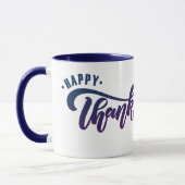 Mug Élégante typographie de Bon thanksgiving de texte (Gauche)