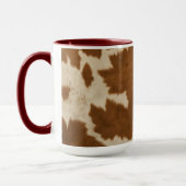 Mug Elégante Vache Faux Cuir Collection tendance (Gauche)