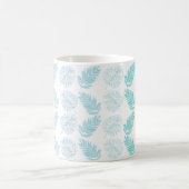 Mug Élégante verdure Botanique Tropical Feuille Motif (Centre)