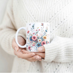 Mug Élégantes fleurs florales