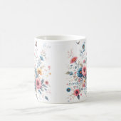 Mug Élégantes fleurs florales (Centre)
