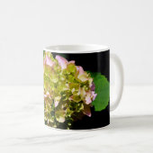 Mug Elégantes hydrangées florales vertes et douces (Devant droit)