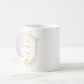 Mug Élégantes Initiales de Monogramme de Mariage Perso (Devant gauche)