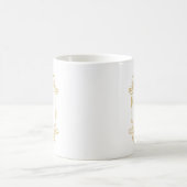 Mug Élégantes Initiales de Monogramme de Mariage Perso (Centre)