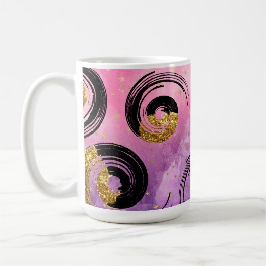 Mug Élégantes perruques de noir et d'or (Gauche)