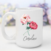 Mug Élégantes pivoines Customisées