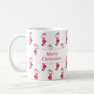 Mug Élégants Bas de Noël accrochés Personnalisés