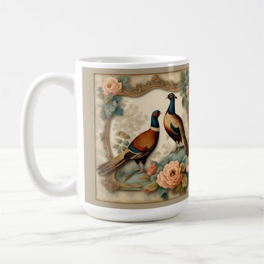 Mug Élégants faisants et collage Rose (Gauche)