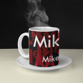 Mug élégants noms motif personnalisé