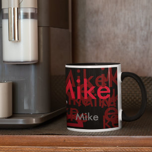 Mug élégants noms motif personnalisé