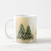 Mug Élégants,Sapins de Style,Père Noël Rennes (Gauche)