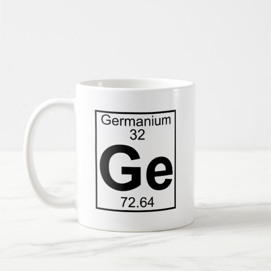 Mug Élément 032 - GEs - Germanium (plein) (Gauche)