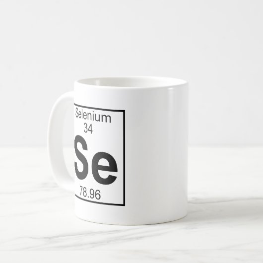 Mug Élément 034 - Se - Sélénium (plein) (Devant gauche)