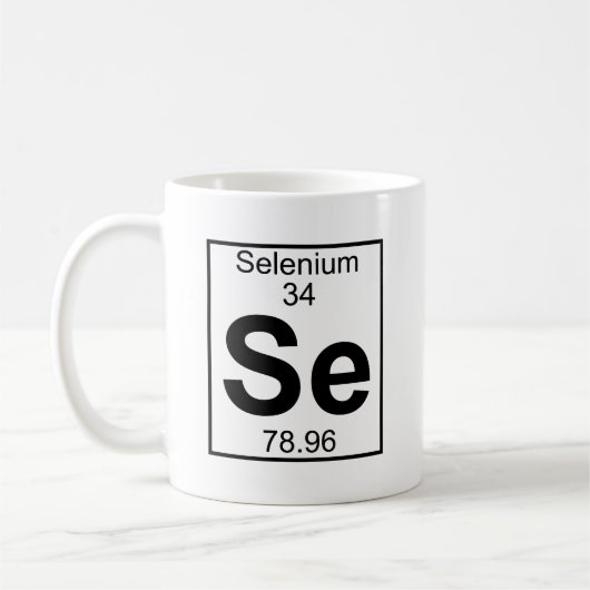 Mug Élément 034 - Se - Sélénium (plein) (Gauche)