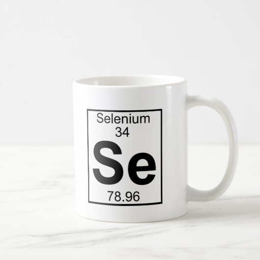 Mug Élément 034 - Se - Sélénium (plein) (Droite)