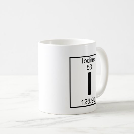 Mug Élément 053 - I - Iode (plein) (Devant droit)
