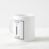 Mug Élément 053 - I - Iode (plein) (Devant gauche)