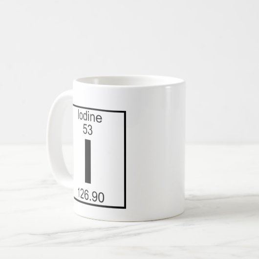 Mug Élément 053 - I - Iode (plein) (Devant gauche)