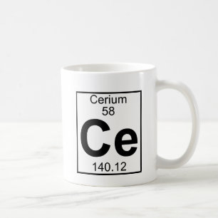 Mug Élément 058 - Ce - cérium (plein)