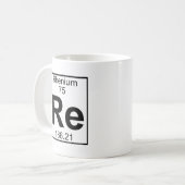 Mug Élément 075 - Re - rhénium (plein) (Devant gauche)