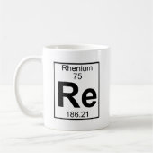 Mug Élément 075 - Re - rhénium (plein) (Gauche)