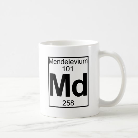 Mug Élément 101 - DM - Mendélévium (plein) (Droite)