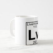 Mug Élément 116 - BT - Livermorium (plein) (Devant gauche)