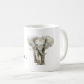 Mug Élément Animalier Éléphant Gris Safari (Devant droit)