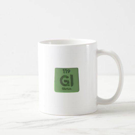 Mug Élément chimique 119 de Glorium Gloria (Droite)