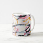 Mug Élément de conception de peinture acrylique (Devant droit)