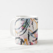 Mug Élément de conception de peinture acrylique (Devant gauche)