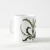 Mug élément de décoration grec vert antique (Devant gauche)