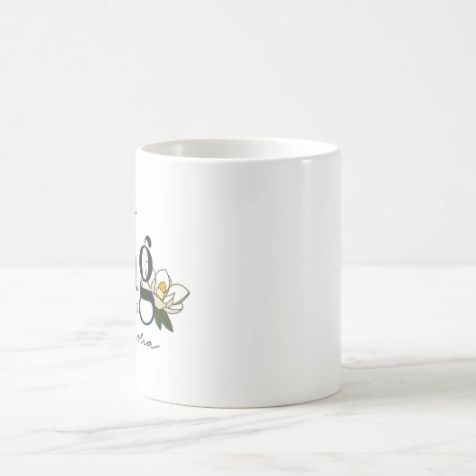 Mug Élément de magnésium floral (Centre)