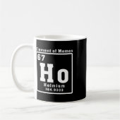 Mug Élément de Memes Ho Holmium 67 Drôle de Science (Gauche)