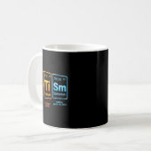 Mug Élément de science sur l'autisme inspiré du tablea (Devant gauche)