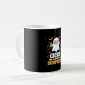 Mug Élément de surprise de fantôme de design Halloween (Devant gauche)