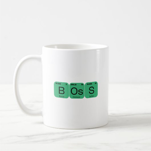 Mug Élément de table périodique BOSS (Gauche)