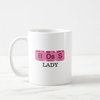 Mug Élément de table périodique rose Boss Lady