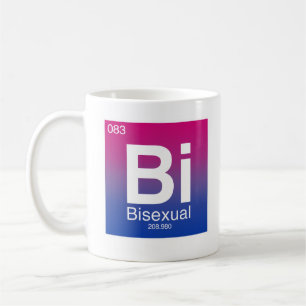 Mug Élément de tableau périodique bisexuel