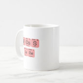 Mug Élément de tableau périodique de Babe de la boîte (Devant gauche)