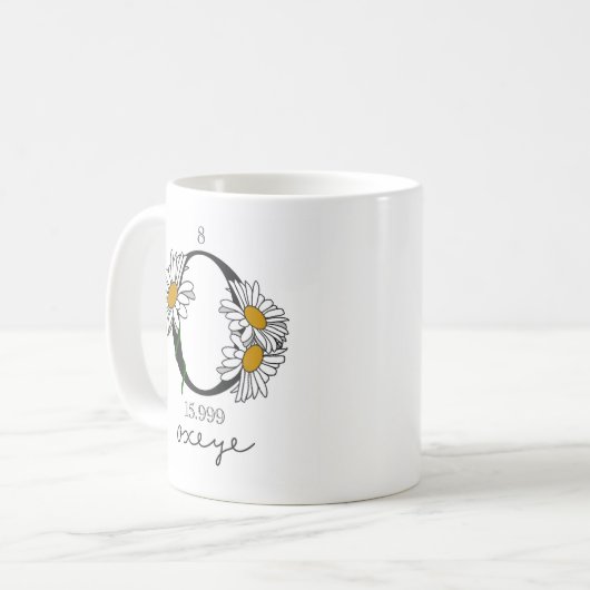 Mug Élément d'oxygène floral (Devant gauche)