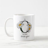 Mug Élément d'oxygène floral (Gauche)