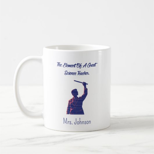 Mug Élément d'un grand cadeau d'éducateur d'enseignant (Gauche)