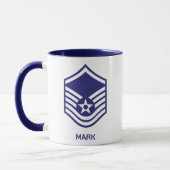 Mug Élément E-7 - Sergent-maître Rank Force aérienne (Gauche)