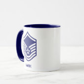 Mug Élément E-7 - Sergent-maître Rank Force aérienne (Devant gauche)